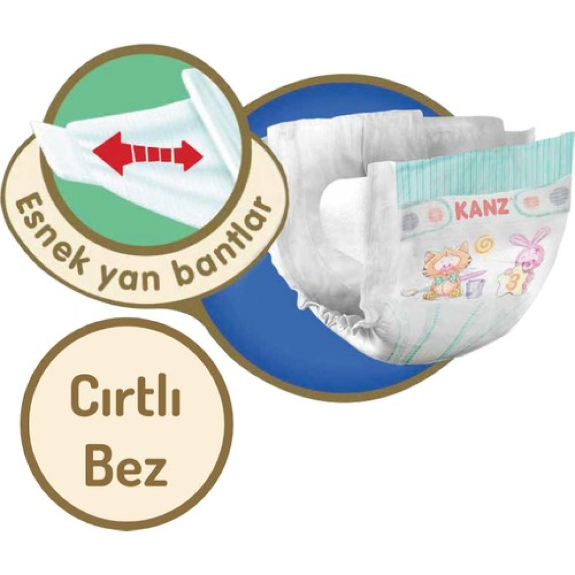 Kanz 3 Numara Midi 64'lü Bebek Bezi