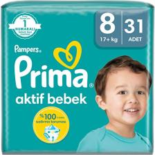 Prima Aktif 8 Numara XXX Large 31'li Bebek Bezi