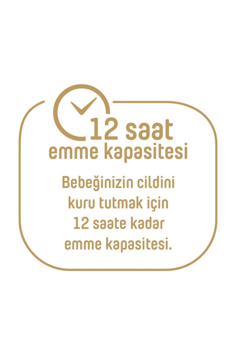 Pure Baby Organik Pamuklu Cırtlı Bez 2'li Paket 5 Numara Junior 80 Adet