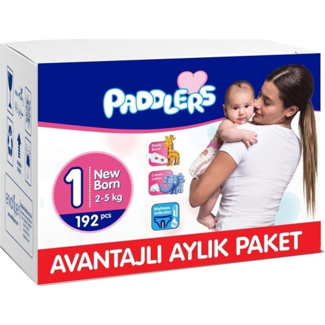 Paddlers 1 Numara Newborn 192'li Aylık Paket Bebek Bezi