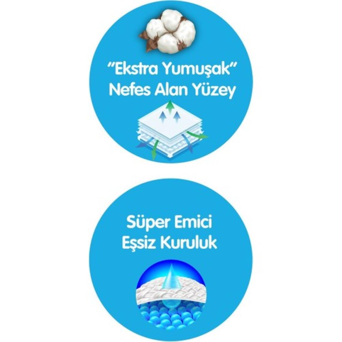 Paddlers Pure Bebek Bezi 6 Numara X-Large 76 Adet 2'li Jumbo Set