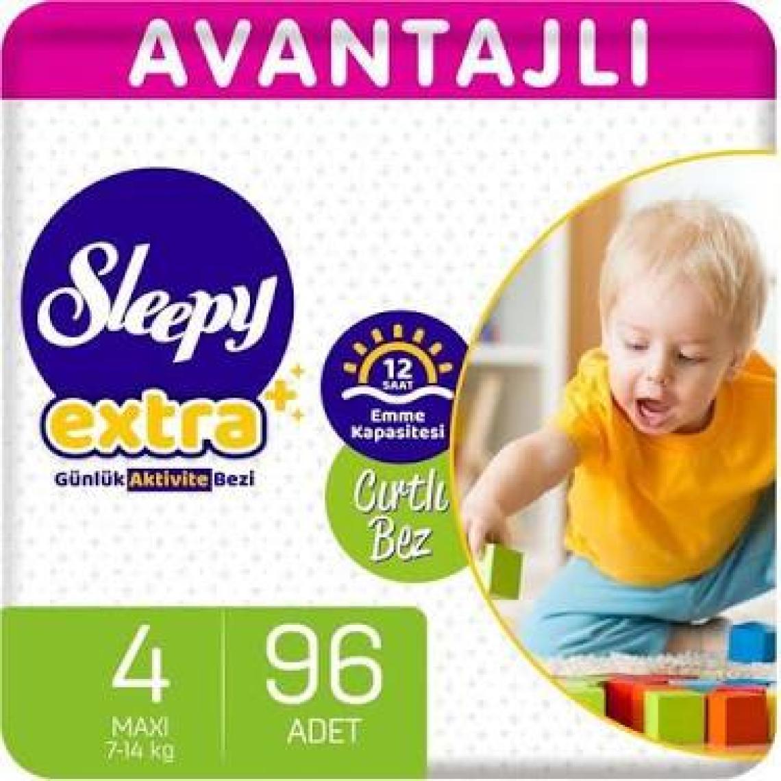 Sleepy Extra Günlük Aktivite Süper Paket Bebek Bezi 4 Numara Maxi 96 Adet