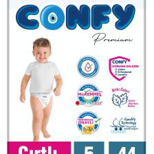 Confy Premium 5 Numara Junior 44'lü Bebek Bezi