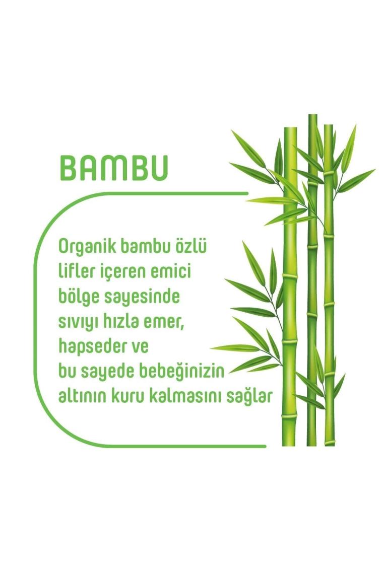 Pure Baby Organik Bambu Özlü Külot Bez 4'lü Paket 6 Numara Xlarge 128 Adet