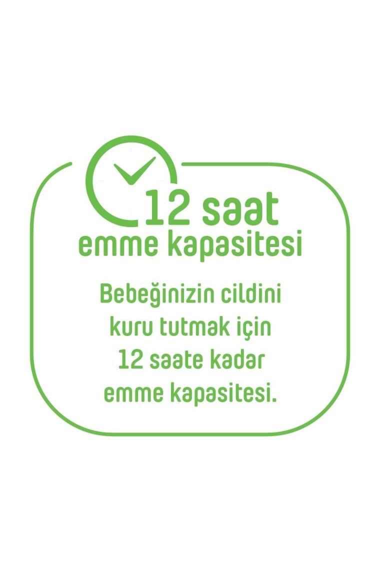 Pure Baby Organik Bambu Özlü Külot Bez 4'lü Paket 6 Numara Xlarge 128 Adet