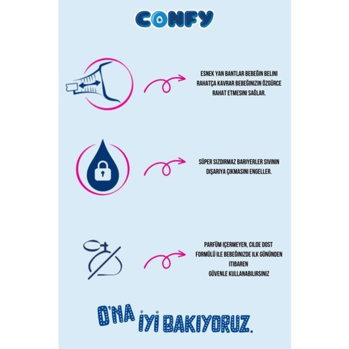 Confy Premium 6 Beden Extra Large 72'li Bebek Bezi