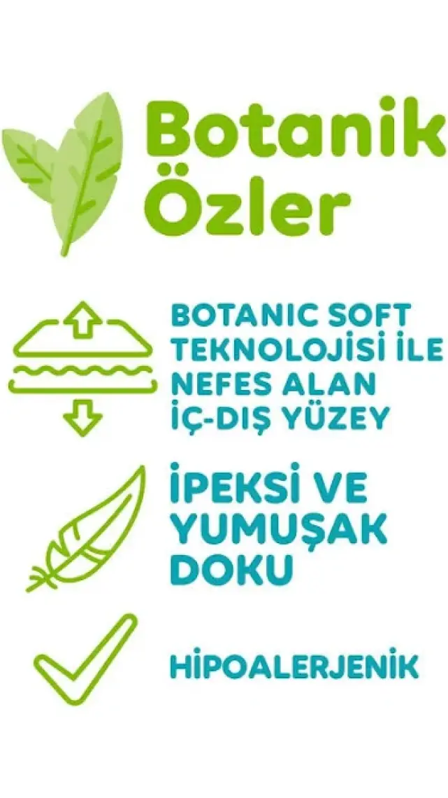 Önlem Botanika 5 Beden Çocuk Bezi Ikili Jumbo Junior 32 Li x 4 Adet