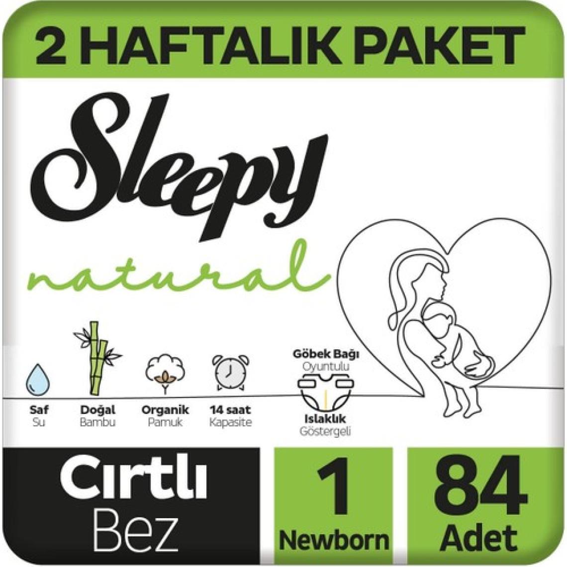 Sleepy Natural 1 Numara Yenidoğan 84'lü Bebek Bezi