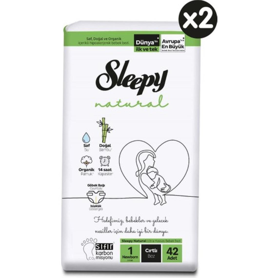 Sleepy Natural 1 Numara Yenidoğan 84'lü Bebek Bezi