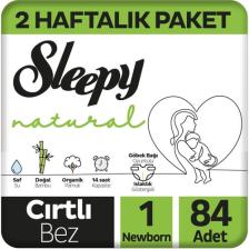 Sleepy Natural 1 Numara Yenidoğan 84'lü Bebek Bezi