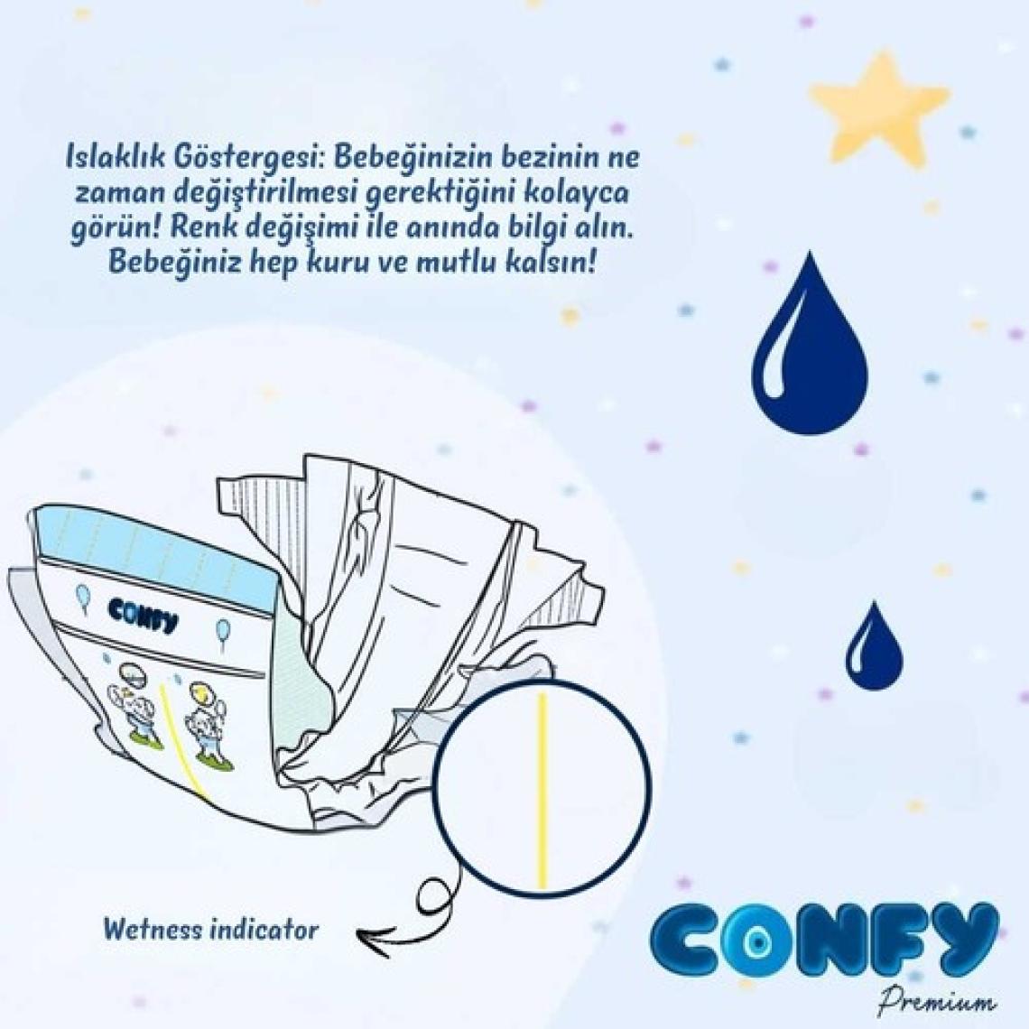 Confy Premium 5 Numara Bebek Bezi Junior 11 - 18 KG 26 Adet