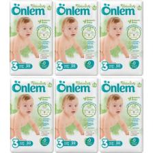 Önlem Botanika 3 Beden Bebek Bezi Ikili Jumbo Midi 50 Li x 6 Adet