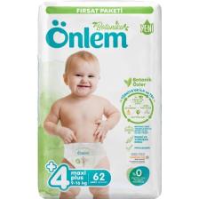 Önlem Botanika 4+ Numara Maxi Plus 62'li Bebek Bezi