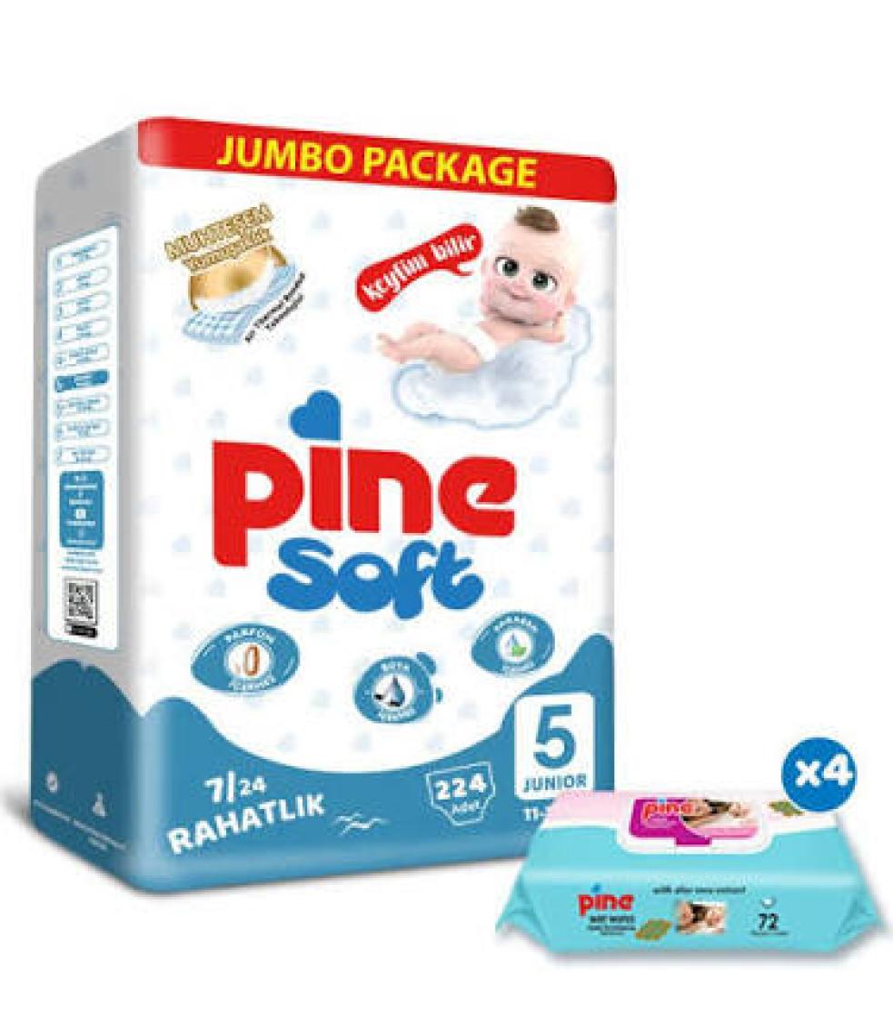 Pine Junior (11-25 kg) 28 Adet Bebek Bezi