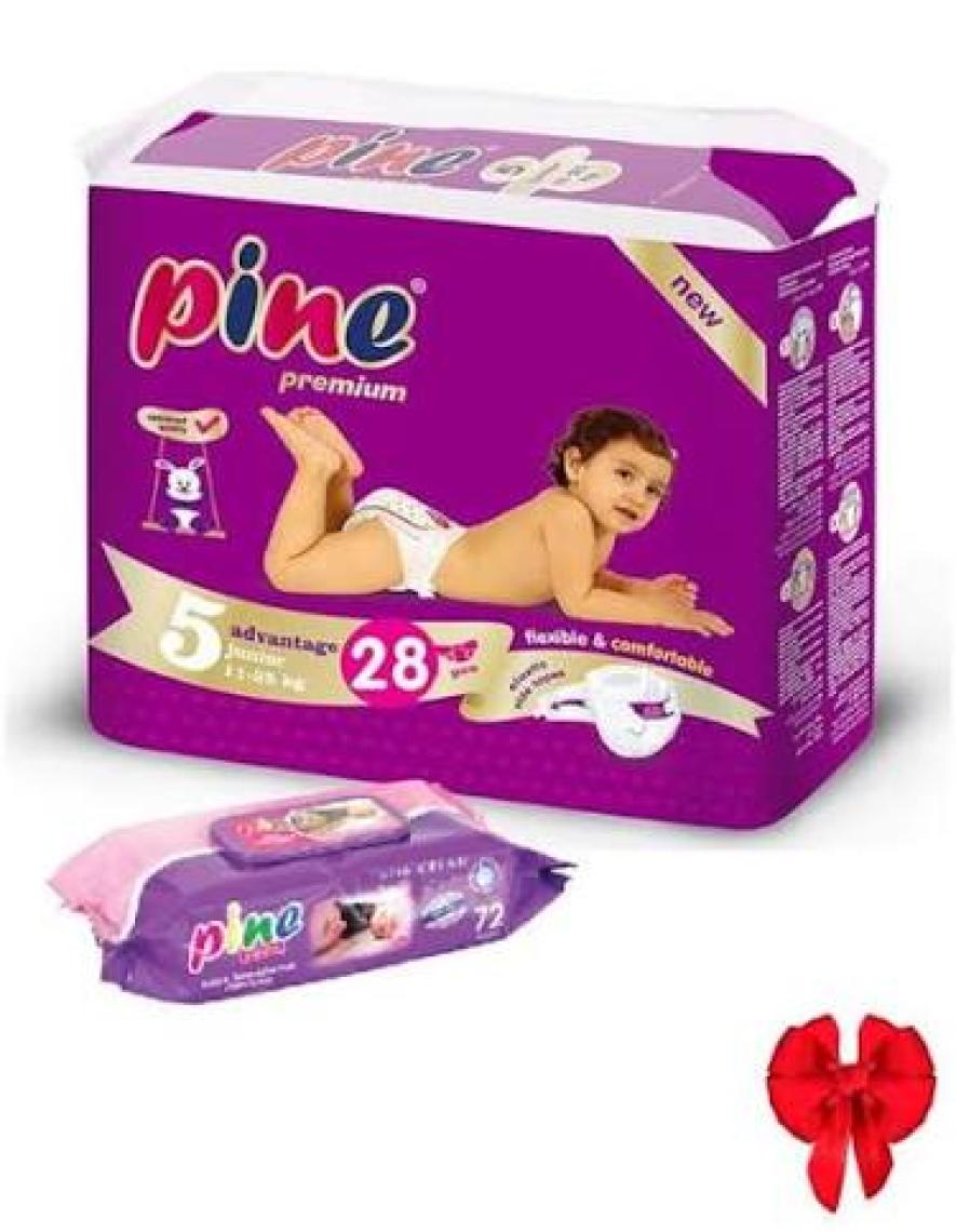 Pine Junior (11-25 kg) 28 Adet Bebek Bezi