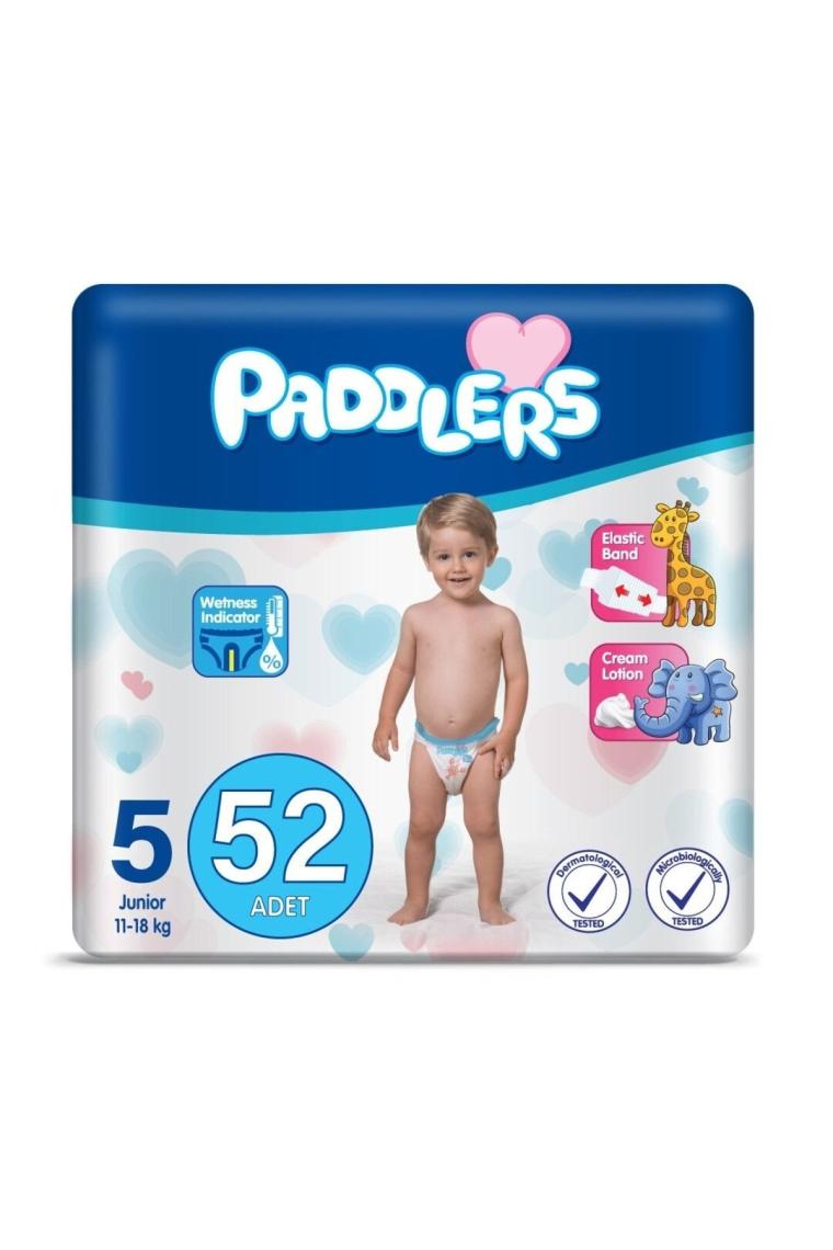 Paddlers 5 Beden Junior 52'li Jumbo Paket Bebek Bezi