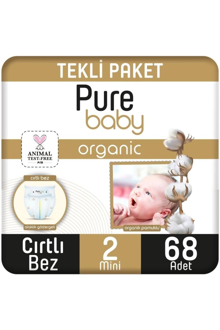 Pure Baby 2 Numara Mini 68'li Bebek Bezi