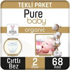 Pure Baby 2 Numara Mini 68'li Bebek Bezi
