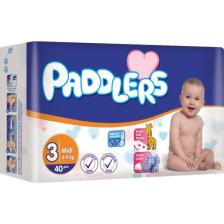 Paddlers 3 Numara Midi 40'lı Eko Paket Bebek Bezi