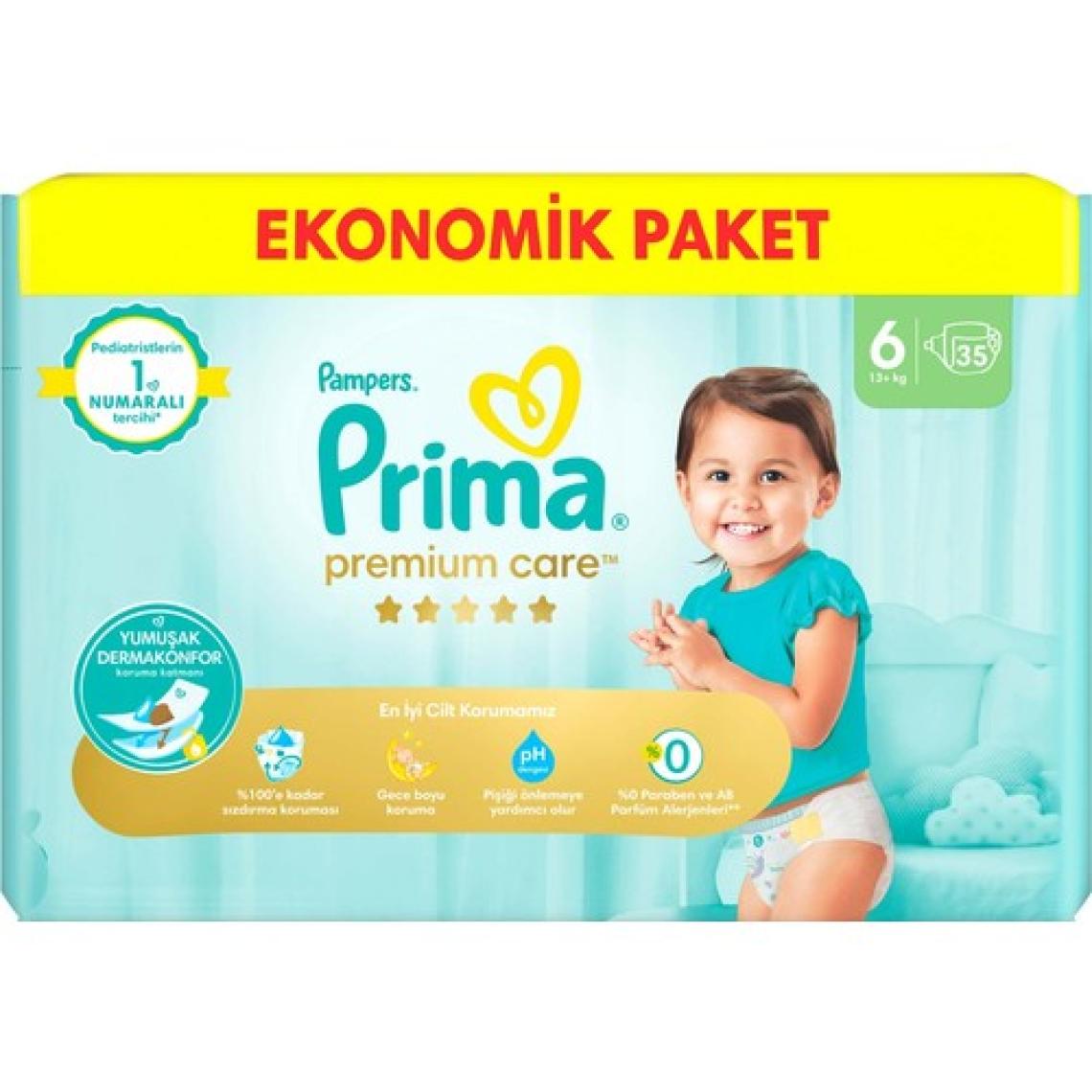 Prima Premium Care 6 Numara Extra Large 35'li Bebek Bezi