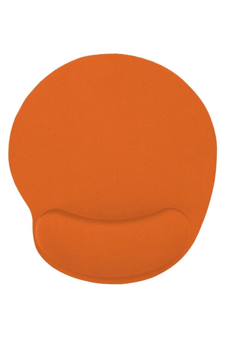 Turuncu Bilek Destekli Ergonomik Kaymaz Taban Mouse Pad