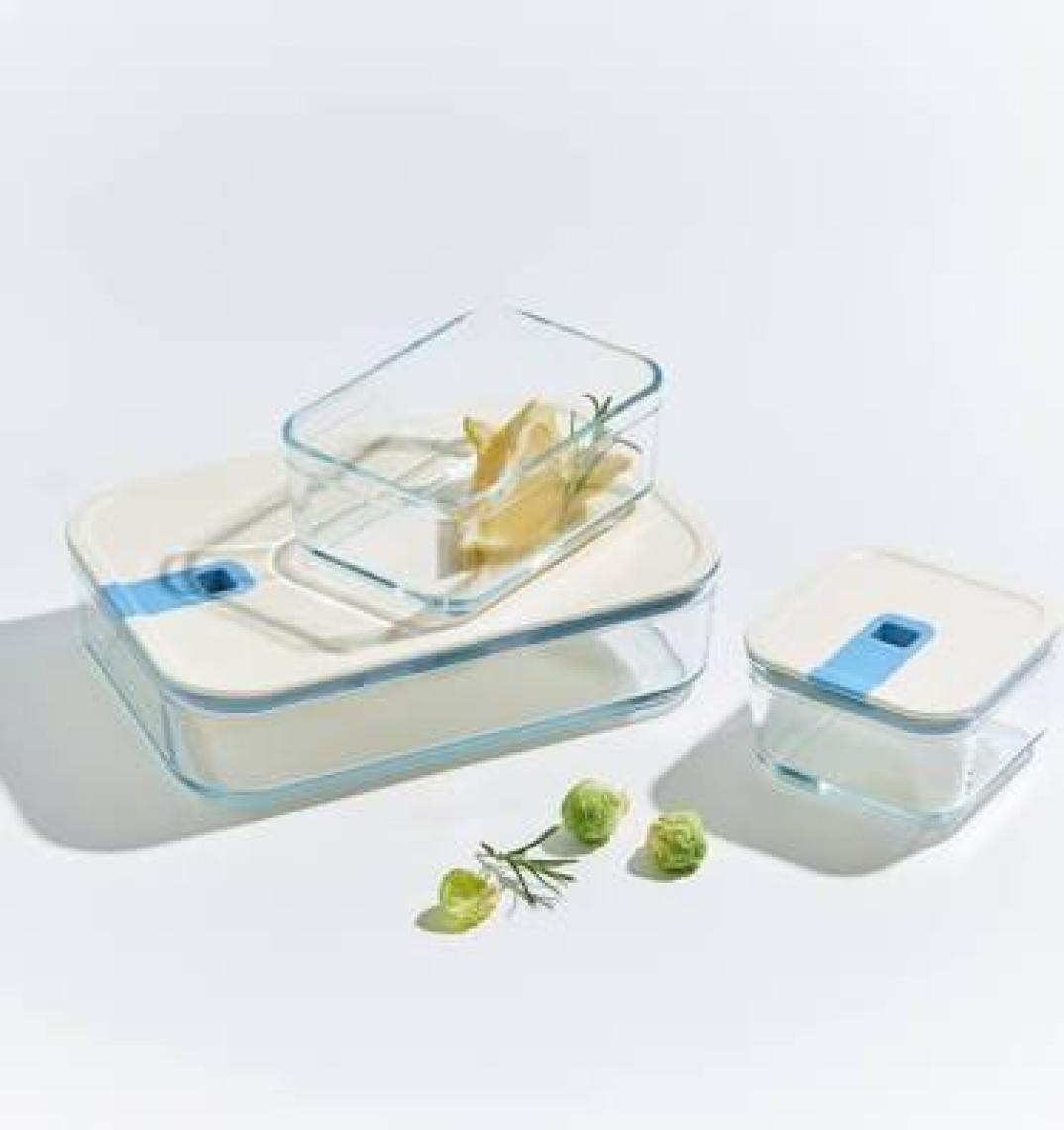 Neoflam Perfect Seal Kare Cam Saklama Kabı Bej 500ML