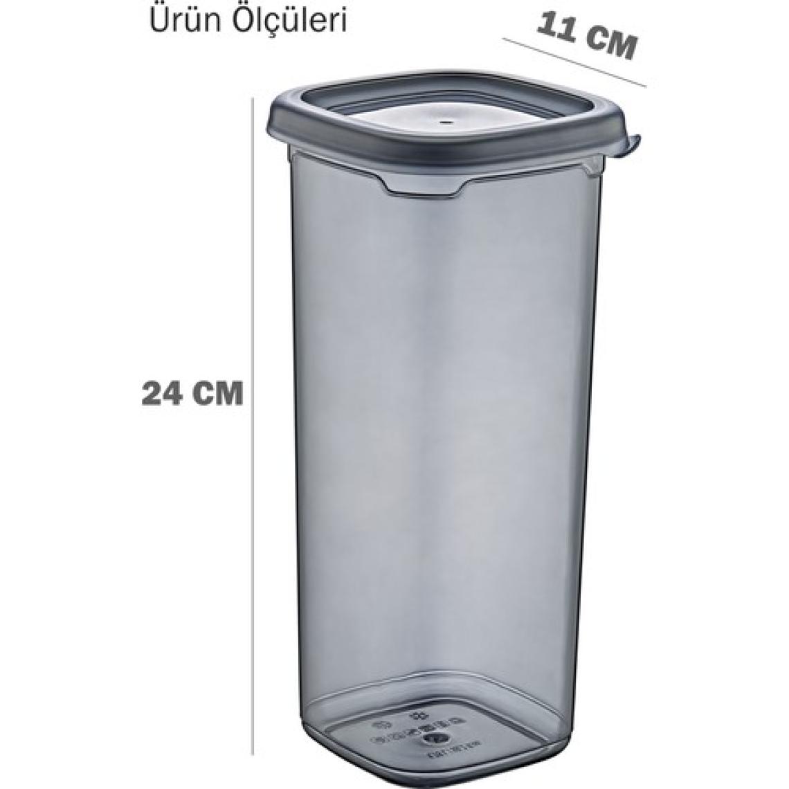 Grimor Life 6 Adet Sızdırmaz Hava Almaz Etiket Hediyeli Kuru Erzak Bakliyat Saklama Kabı 1750 ml