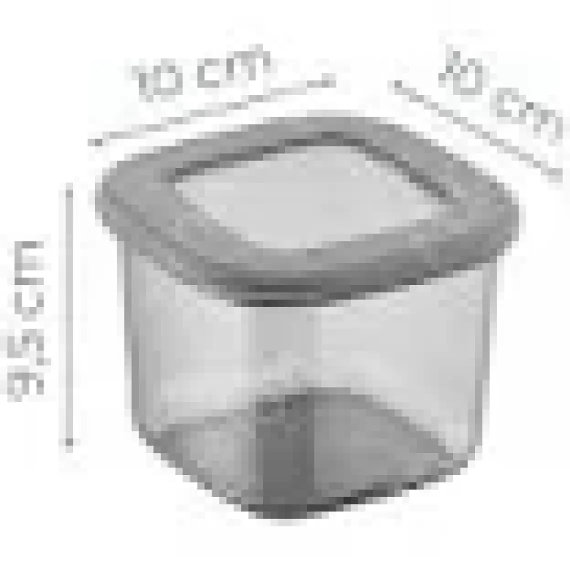 Beyaz Serigrafi Etiketli Kaşıklı Kare Erzak Saklama Kabı 12&apos;li Set Küçük Boy 0,55 Litre
