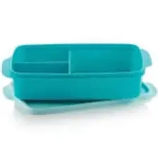 Tupperware Bölmeli Beslenme Kutusu 1L Su Mavisi