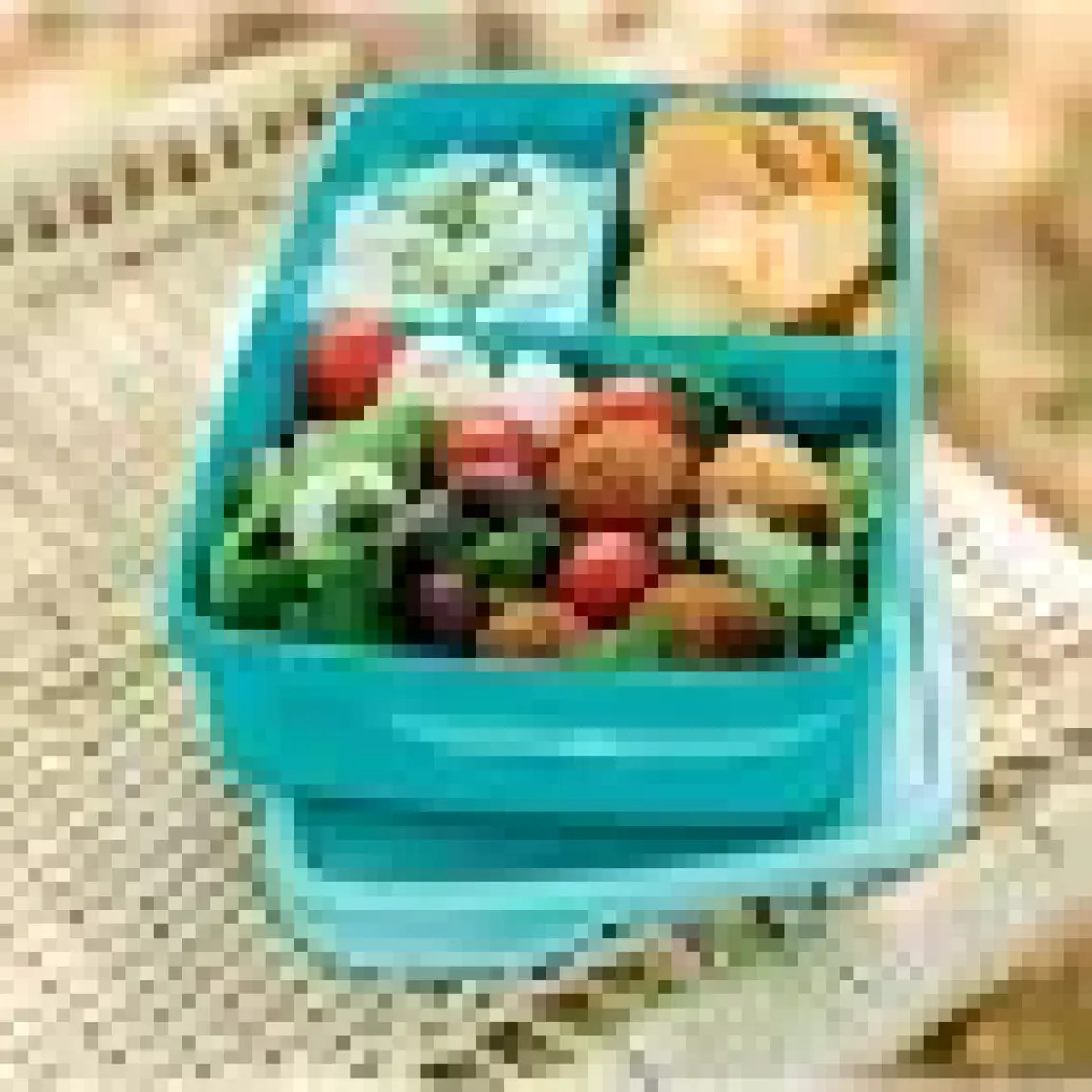 Tupperware Bölmeli Beslenme Kutusu 1L Su Mavisi