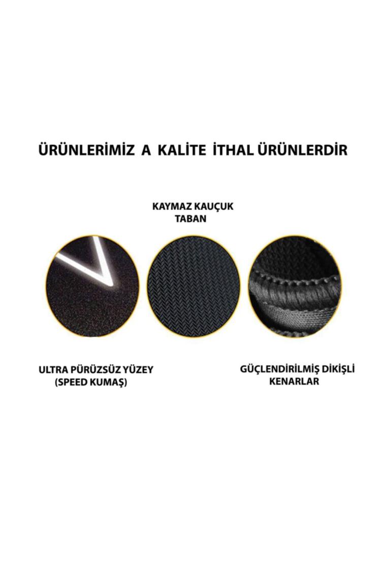 Dünya 1 Oyuncu Mouse Pad 32x24 Cm Kaymaz Dikişli