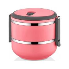 Penguen PNG-6001 Paslanmaz Yemek Termosu 2 Katlı Pembe - Sefer Tası