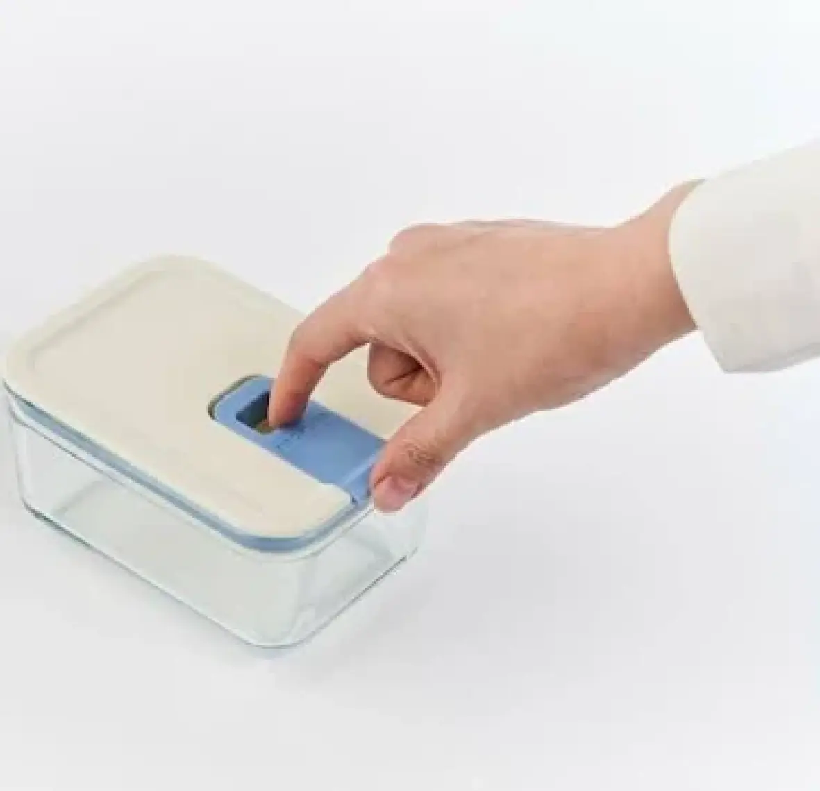 Neoflam Perfect Seal Dikdörtgen Cam Saklama Kabı Bej 750ML