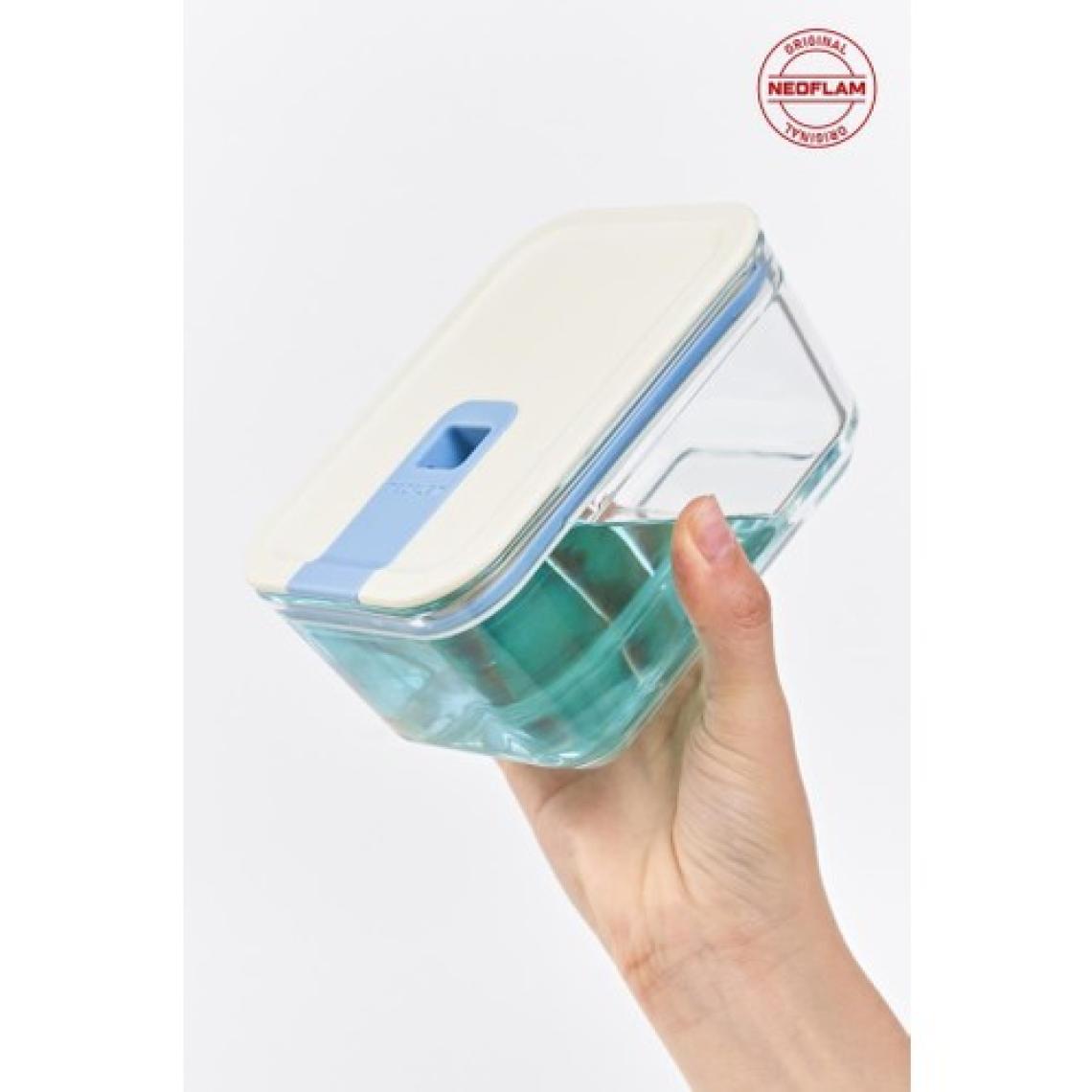 Neoflam Perfect Seal Dikdörtgen Cam Saklama Kabı Bej 1100ML