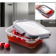 Gönül Cam Saklama Kabı Isıya Dayanıklı 1000 ml G3364