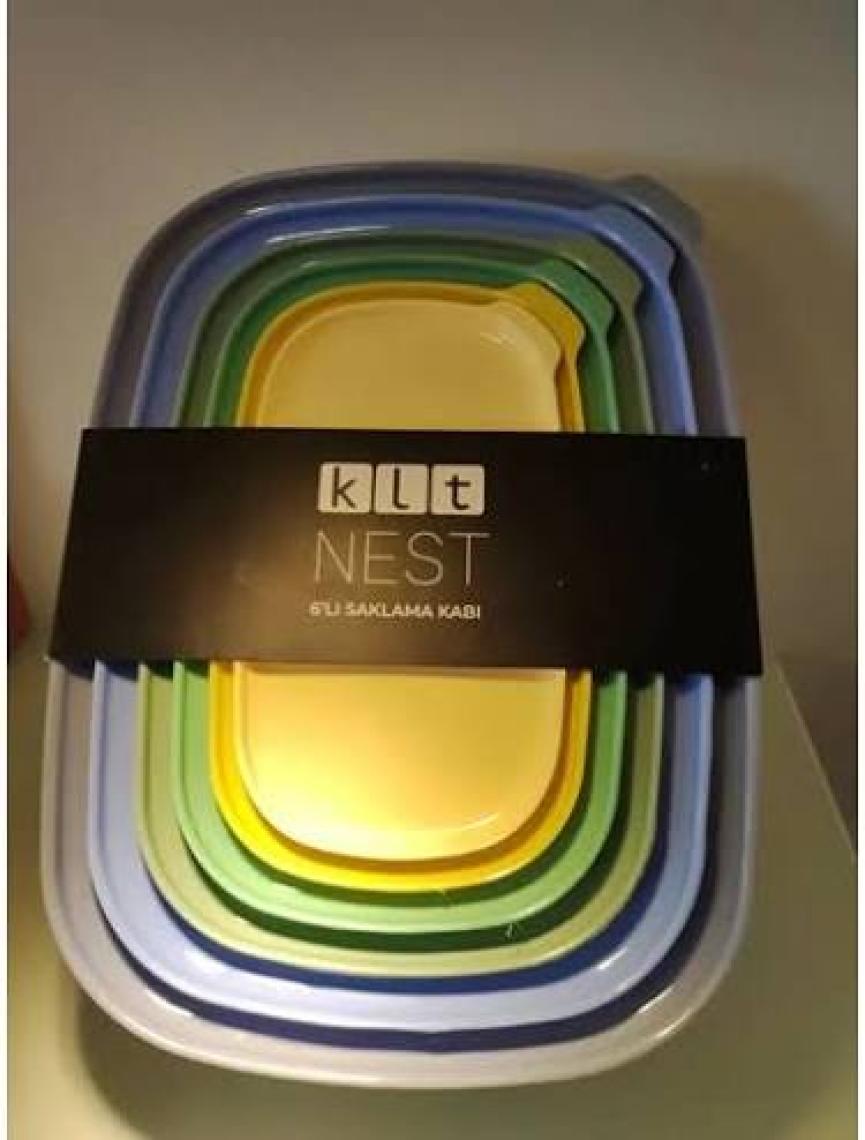 Klt Nest Saklama Set Mavi 12 Parça