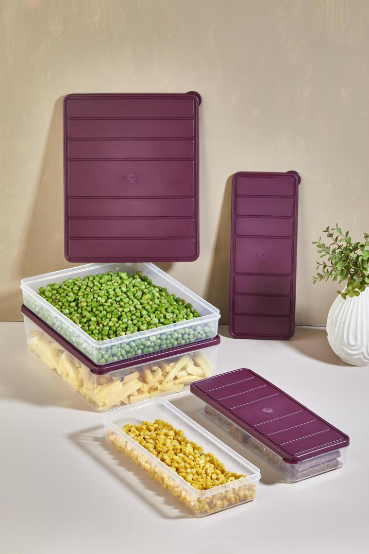 Selka Nora 4'lü Set ( 1 Adet 4 Lt. 1 Adet 2,25 Lt. 2 Adet 1 Lt. )