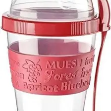 Titiz Take'n Go Kapaklı Kaşıklı Hazırla ve Çık Meyveli Yoğurt Kabı 600 ml