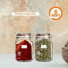 Palpak Mini Boy Klips Kapaklı Kavanoz Görünümlü Saklama Poşeti-6 ADET-200 ml