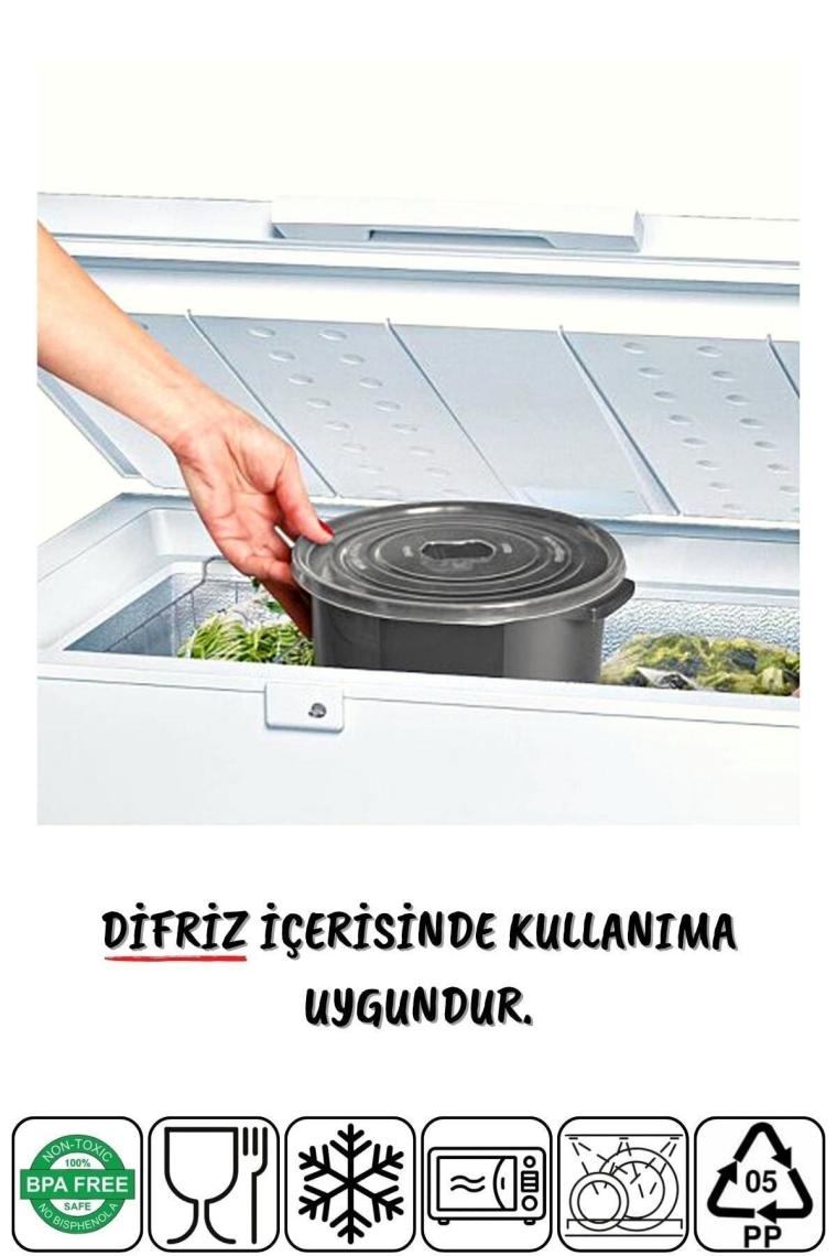 Nandy Home Mikrodalga ve Difrizde Kullanılabilen Saklama Kabı Seti Yuvarlak 6'lı Mürdüm