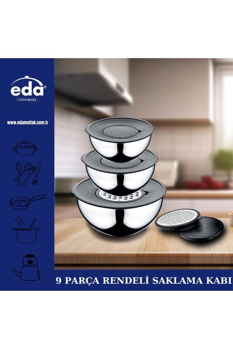 9 PARÇA RENDELİ  SAKLAMA ÇIRPMA KABI