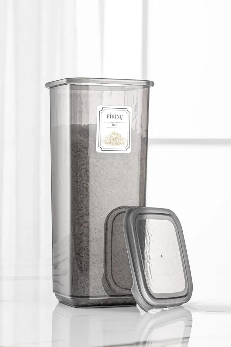 38'li Kare Saklama Kabı Seti Baharatlık Seti 4x(1700ML 1100ML) 10x(500ML 350 ML 300 ML)