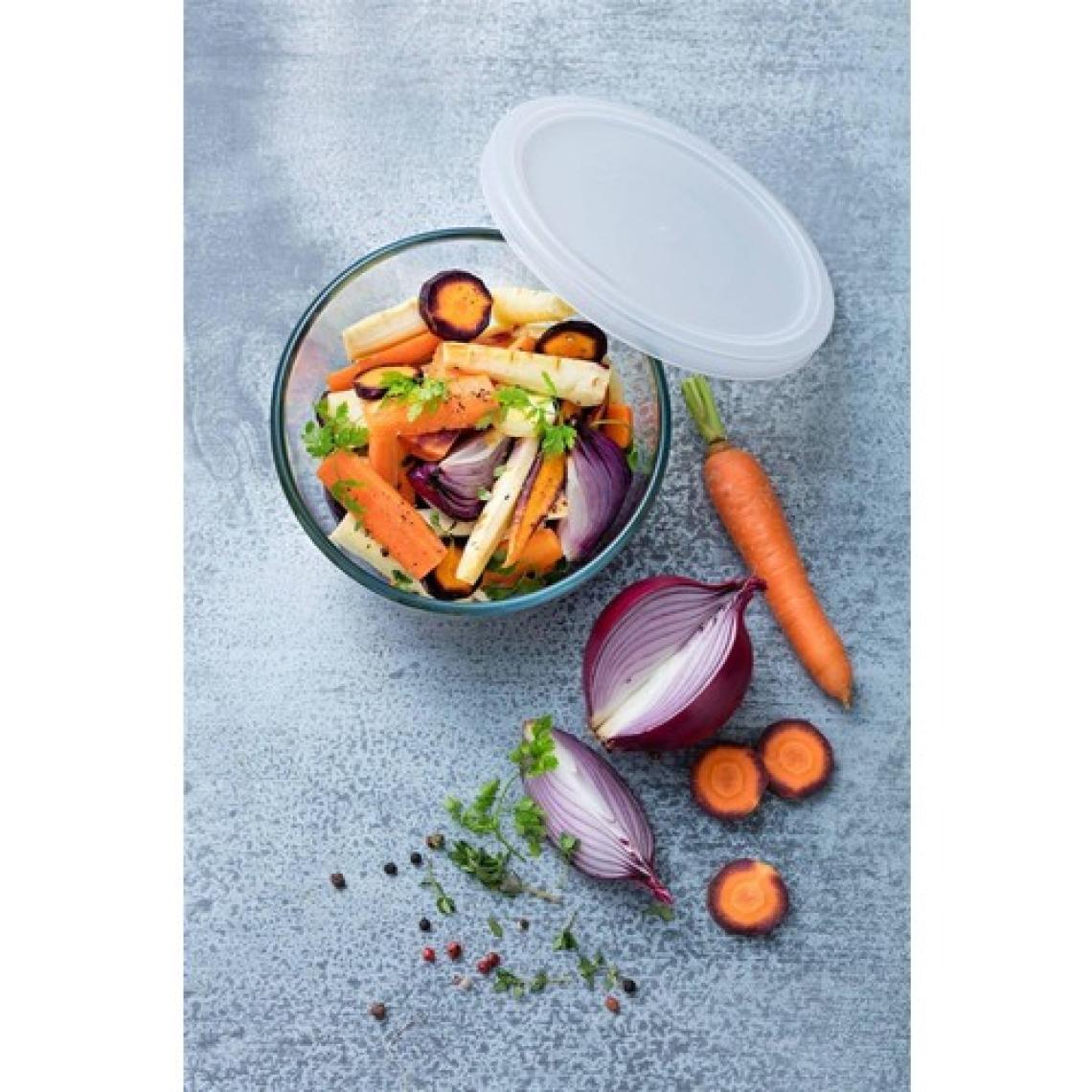 Pyrex 152P001/7048 Kapaklı Yuvarlak Saklama Kabı 0,6L