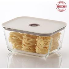 Neoflam Fika Clik Dikdörtgen Saklama Kabı Bej 2600 ml