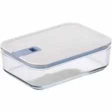 Neoflam Perfect Seal Dikdörtgen Cam Saklama Kabı Bej 1600ML