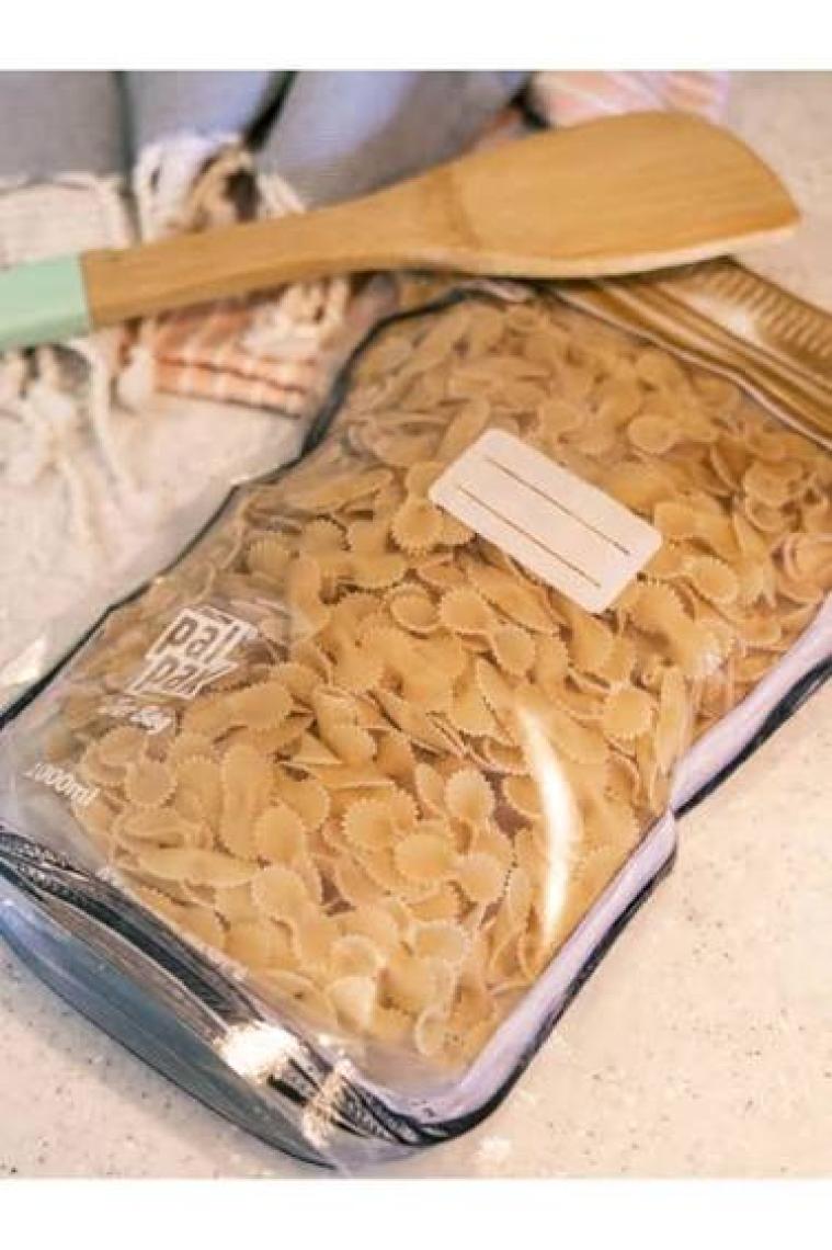 Palpak Büyük Boy Altınyaldız Metal Kapaklı Kavanoz Görünümlü Saklama Poşeti 10 Adet 1000 ml