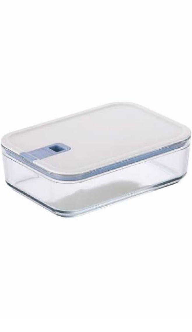 Neoflam Perfect Seal Dikdörtgen Cam Saklama Kabı Bej 2300ML