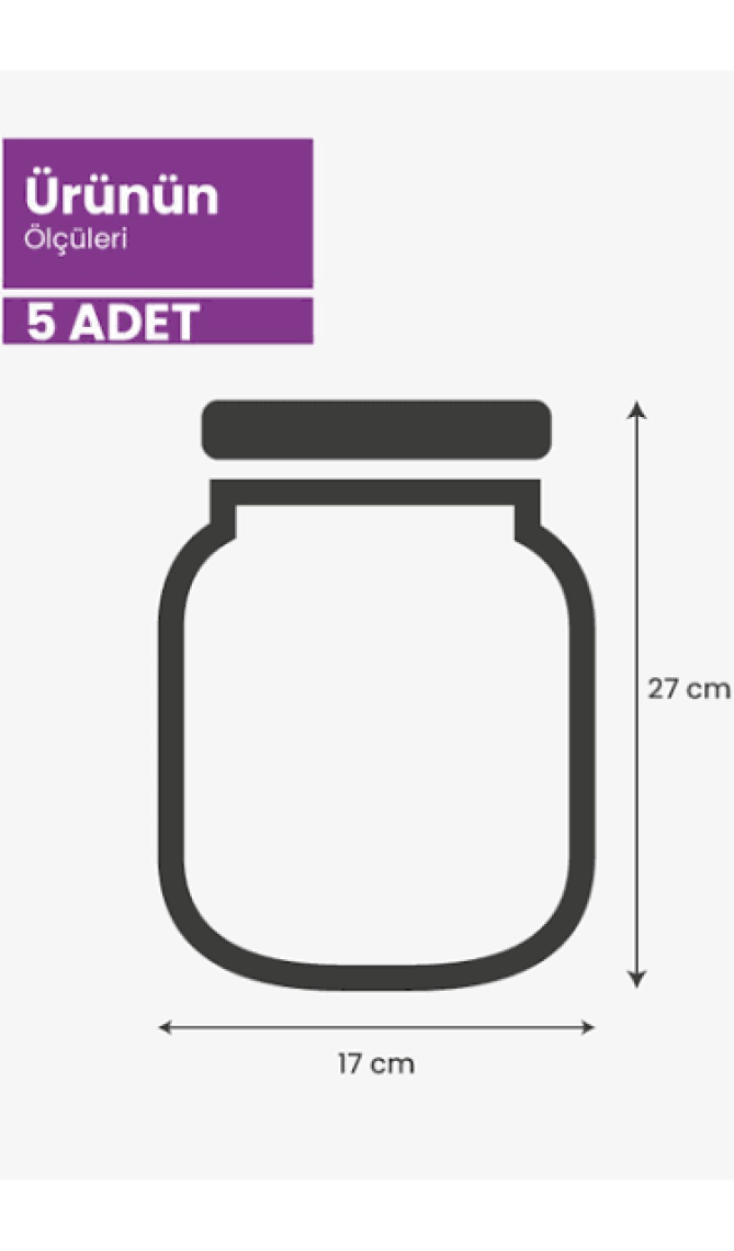 Palpak 2 Boy Kavanoz Görünümlü Saklama Poşeti 5 x 700 ml / 5 x 1000 ml