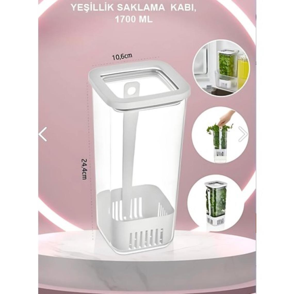 Vip Ahmet Kare Saklama Kabı - 1700 ml, Şeffaf, Dayanıklı ve Sızdırmaz Tasarım ile Çok Amaçlı Kullanım