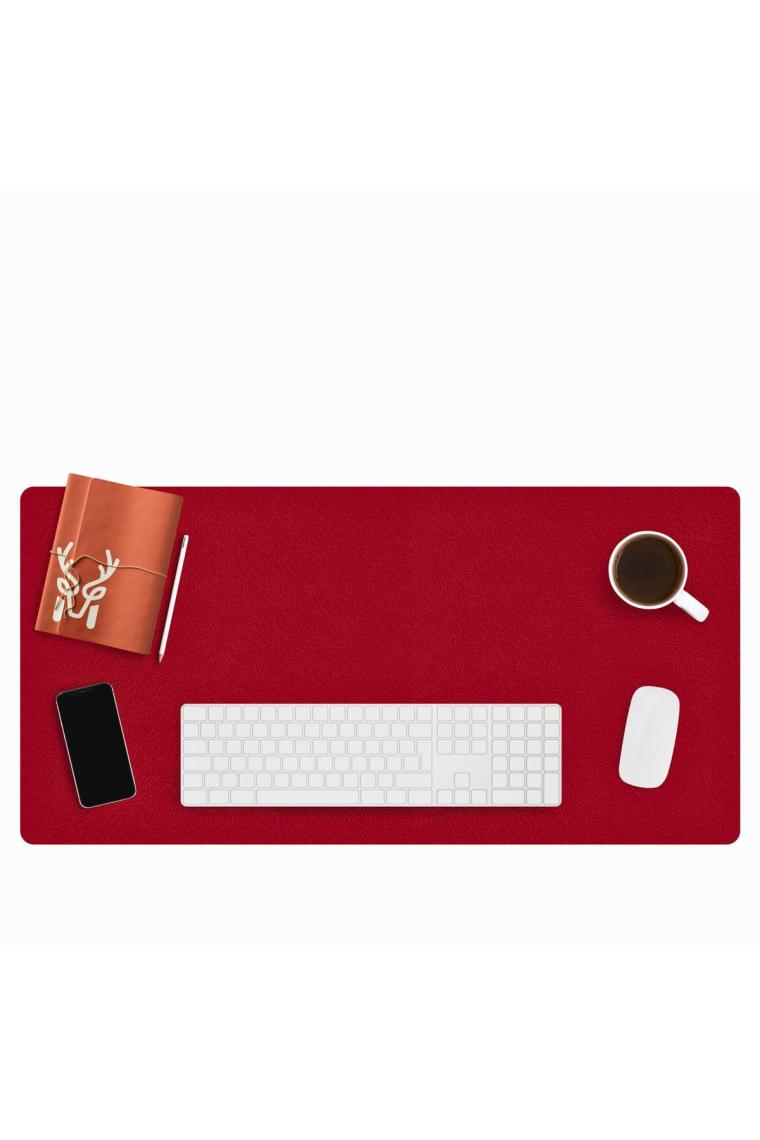 Lindos - Deri Masa Matı, Masa Pedi, Büyük Mouse Pad, Oyuncu Masa Matı Deri Mouse Pad